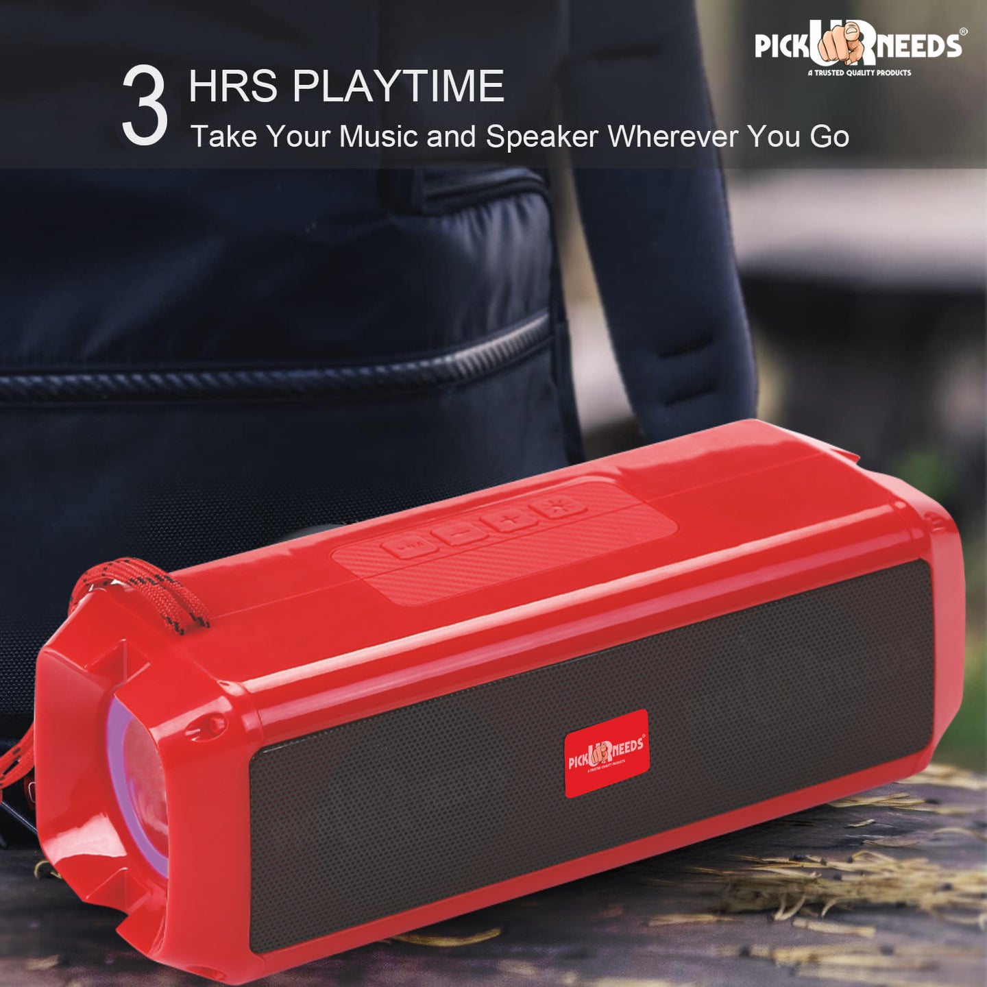 Pick Ur Needs Mini Wireless Soundbar System With RGB Disco Light TF Card / USB / Radio Support 10 W Bluetooth Speaker  (White, 5.0 Channel)